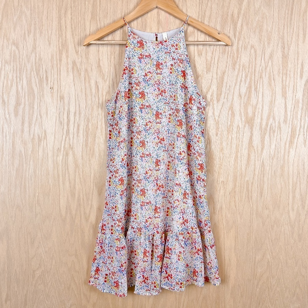Tyche Floral Ruffle Hem Dress